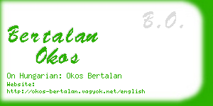 bertalan okos business card